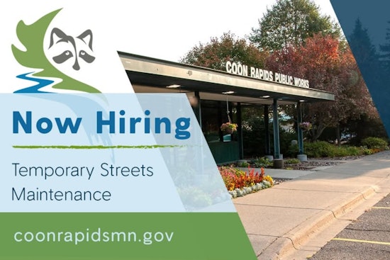 Coon Rapids Seeks Community-Minded Individuals for Seasonal Streets Maintenance Roles