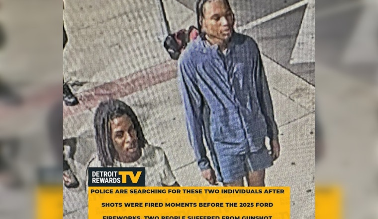 $1,000 Reward Offered for Tips on Downtown Detroit Shooting Before Ford Fireworks Event