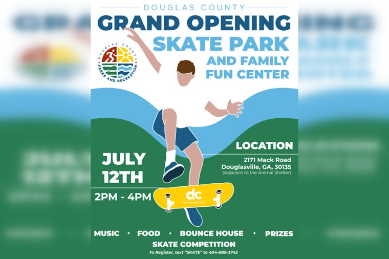 Douglasville to Celebrate Grand Opening of Revamped Family Fun Center and Skate Park on July 12