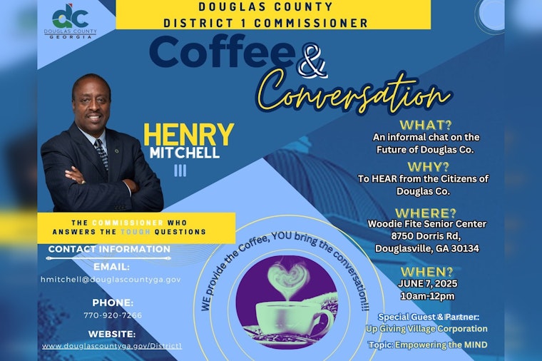Douglasville's District 1 Commissioner Invites Locals to 'Coffee & Conversation' Event at Woodie Fite Senior Center