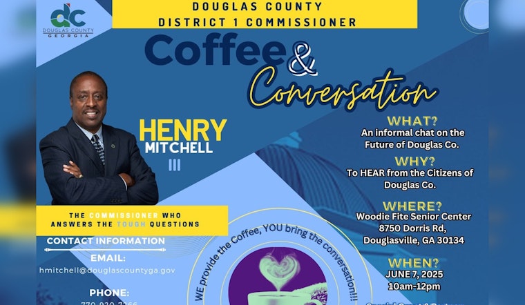 Douglasville's District 1 Commissioner Invites Locals to 'Coffee & Conversation' Event at Woodie Fite Senior Center