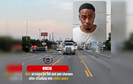 Driver Charged With DUI and Gun Possession After Crash Causes Power Outage in Murfreesboro