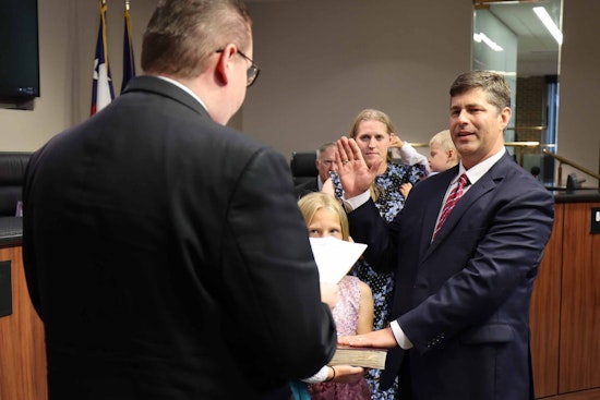 Dylan Hedrick Sworn In as Garland's New Mayor, Pledges Community-Centric Governance