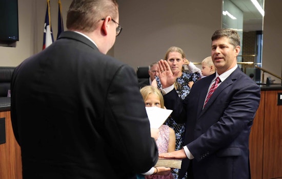 Dylan Hedrick Sworn In as Garland's New Mayor, Pledges Community-Centric Governance