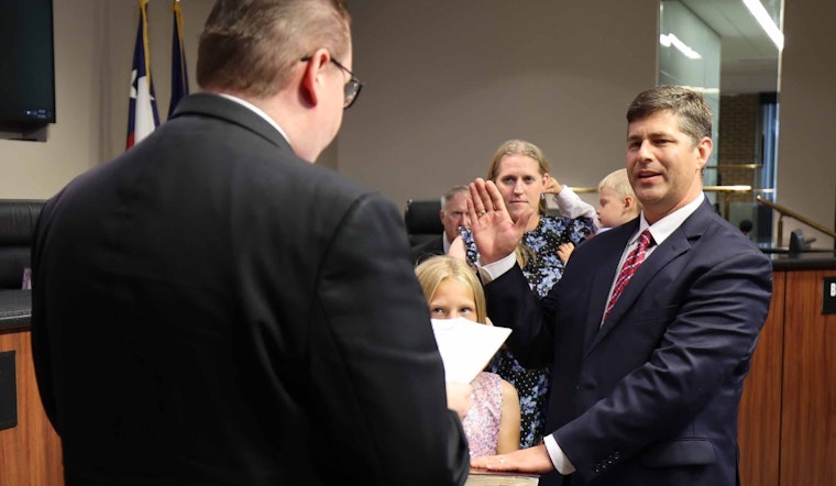 Dylan Hedrick Sworn In as Garland's New Mayor, Pledges Community-Centric Governance