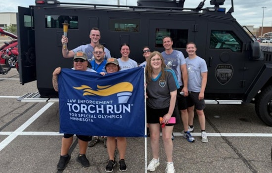 Eden Prairie Police Carry "Flame of Hope" to Support Special Olympics Athletes