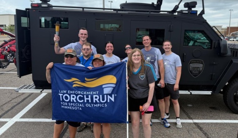 Eden Prairie Police Carry "Flame of Hope" to Support Special Olympics Athletes