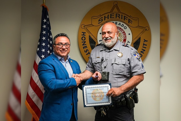 El Paso County Sergeant Honored with Leadership Award for Exemplary Service