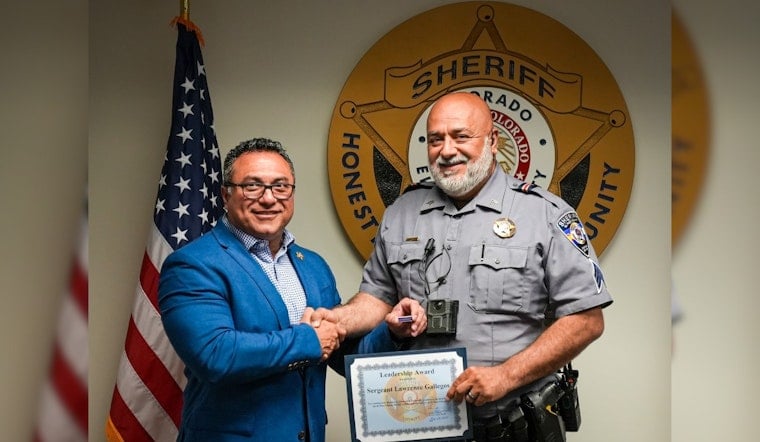 El Paso County Sergeant Honored with Leadership Award for Exemplary Service