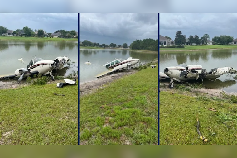 Engine Failure Leads to Twin-Engine Plane Crash in Mount Dora Lake, Pilot and Teen Passenger Injured