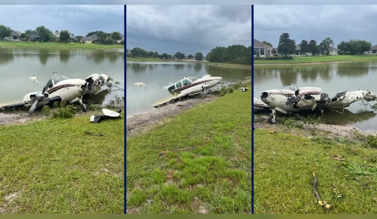 Engine Failure Leads to Twin-Engine Plane Crash in Mount Dora Lake, Pilot and Teen Passenger Injured