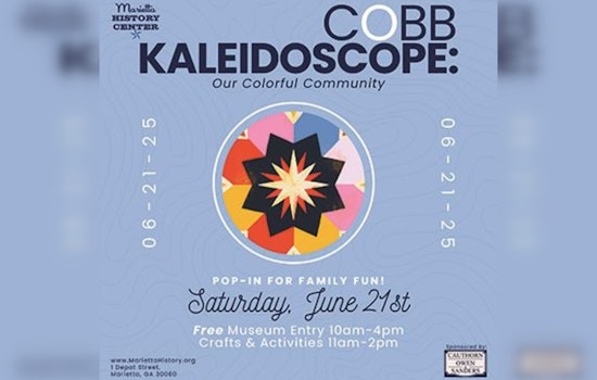 Explore Marietta's Cultural Heritage for Free at the "Cobb Kaleidoscope" Pop-In Event