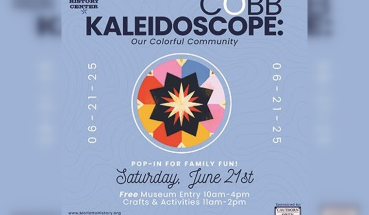 Explore Marietta's Cultural Heritage for Free at the "Cobb Kaleidoscope" Pop-In Event