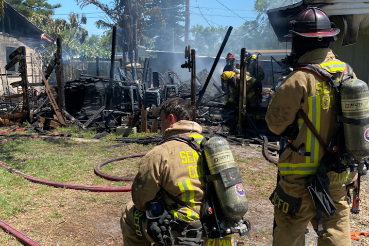 Fern Park Shed Explosion Sparks Fire, Damaging Two Homes, Seminole and Maitland Firefighters Respond Quickly