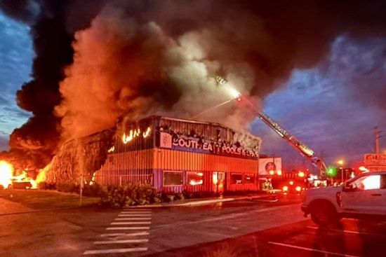 Firefighters Quell Blaze at Port St. Lucie Pool Store, Prevent Potential Disaster Near Fireworks Shop