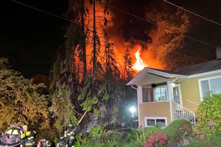 Firefighters Rescue Woman from Blazing Seattle Home as Roof Collapses
