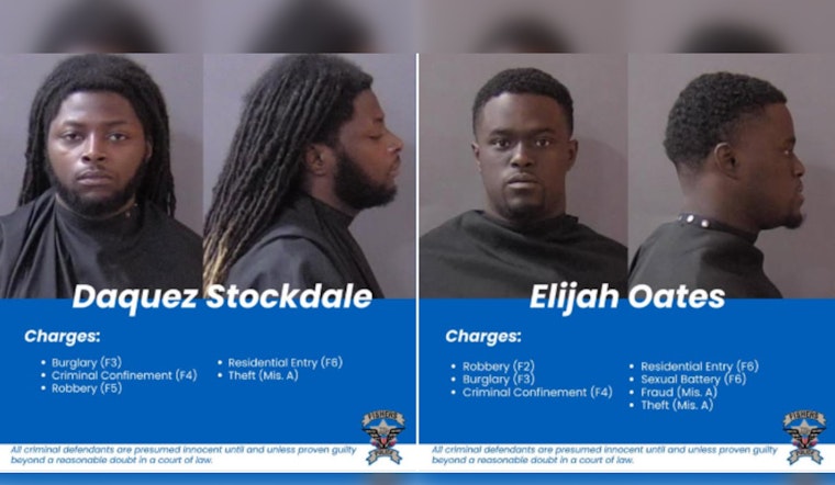Fishers Police Arrest Two Indianapolis Men for Home Invasion, Suspects Charged with Multiple Offenses