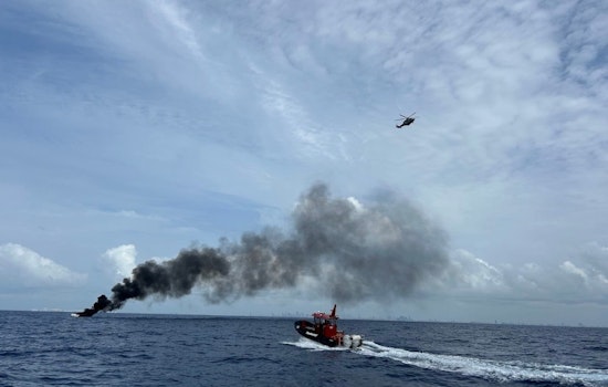 Five Rescued at Sea Near Key Biscayne After Boat Blaze, U.S. Coast Guard and Good Samaritan Respond