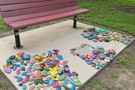 Fort Worth Community Paints Rocks in Loving Tribute for Sonya Stenzler's 90th Birthday at Meadows West Park