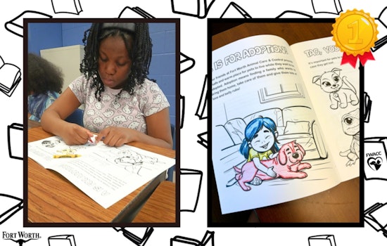 Fort Worth's Animal Care Initiative Wins State Award with Educational Coloring Book