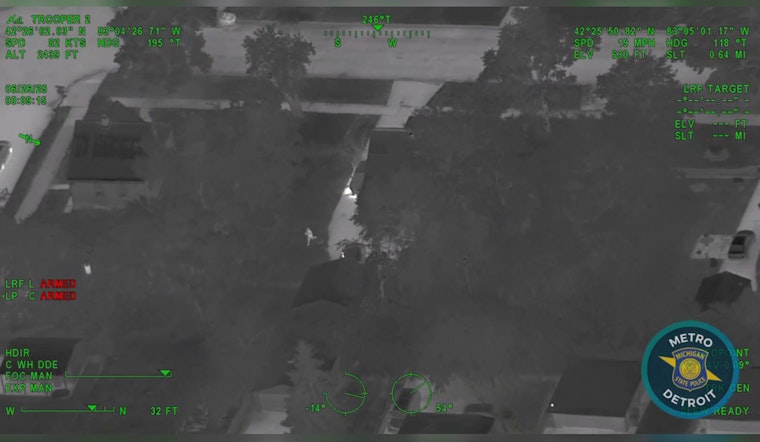 Four Arrested in Metro Detroit Pharmacy Break-Ins with Aid from State Police Helicopter