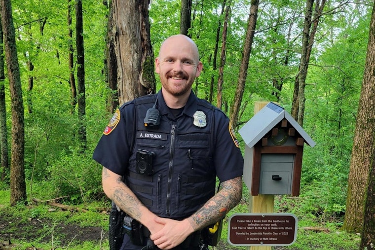 Franklin Police Officer Honors Late Father With Birdhouses at Local Counseling Center to Promote Mental Health Awareness