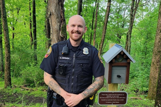 Franklin Police Officer Honors Late Father With Birdhouses at Local Counseling Center to Promote Mental Health Awareness