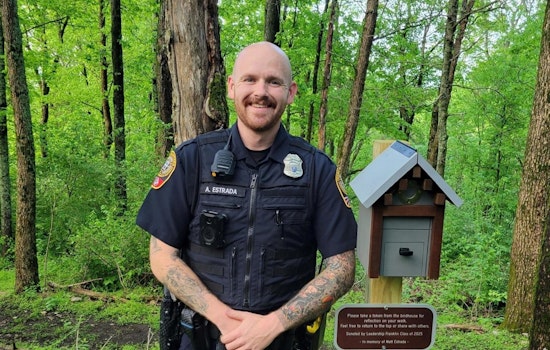 Franklin Police Officer Honors Late Father With Birdhouses at Local Counseling Center to Promote Mental Health Awareness