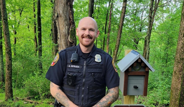 Franklin Police Officer Honors Late Father With Birdhouses at Local Counseling Center to Promote Mental Health Awareness