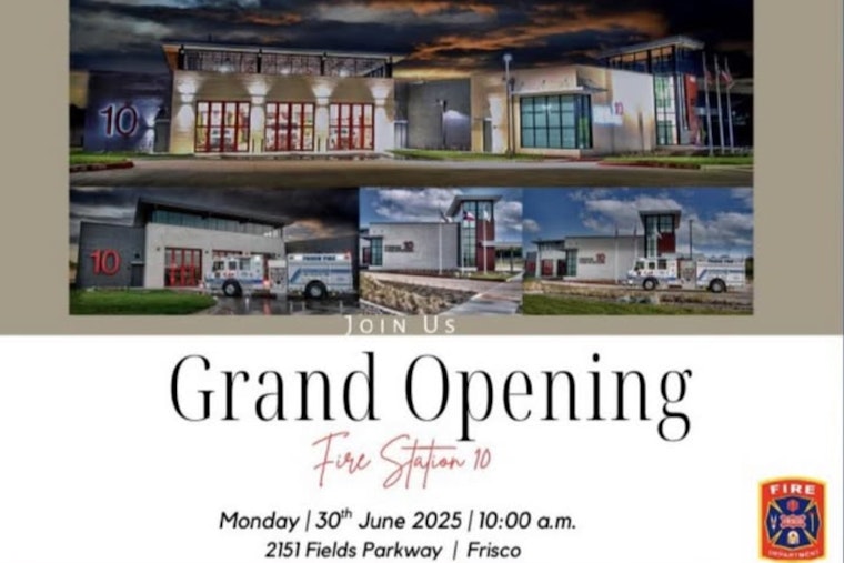 Frisco Welcomes New Fire Department Station 10 with Traditional Opening Ceremony