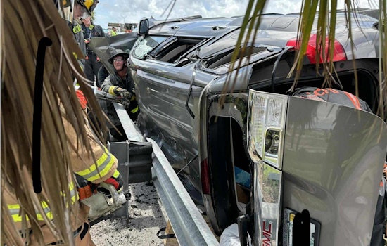 Good Samaritans Assist in Rollover Crash on I-95 in St. Lucie County Before First Responders Arrive