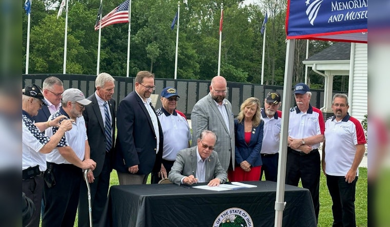 Gov. Mike Braun Signs Legislation Benefiting Fort Wayne's Veterans Memorial Project
