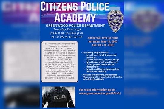 Greenwood Police Department Invites Locals to Join 2025 Citizens Police Academy for Insight into Police Work