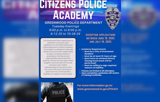 Greenwood Police Department Invites Locals to Join 2025 Citizens Police Academy for Insight into Police Work