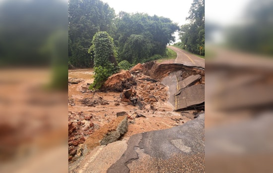 Hardeman County Reels from Storm Aftermath, Roads Washed Away and Blocked by Debris