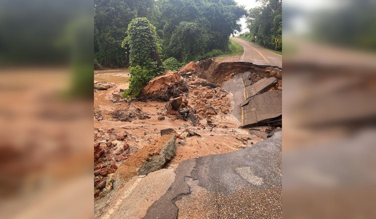 Hardeman County Reels from Storm Aftermath, Roads Washed Away and Blocked by Debris