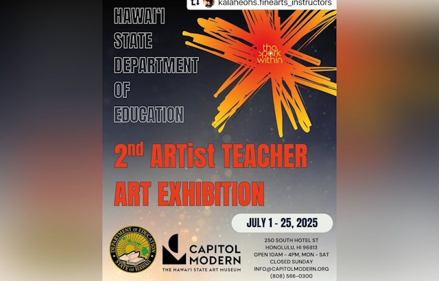 Hawaiʻi State Art Museum to Honor Public School Art Teachers with "The Spark Within" Exhibition