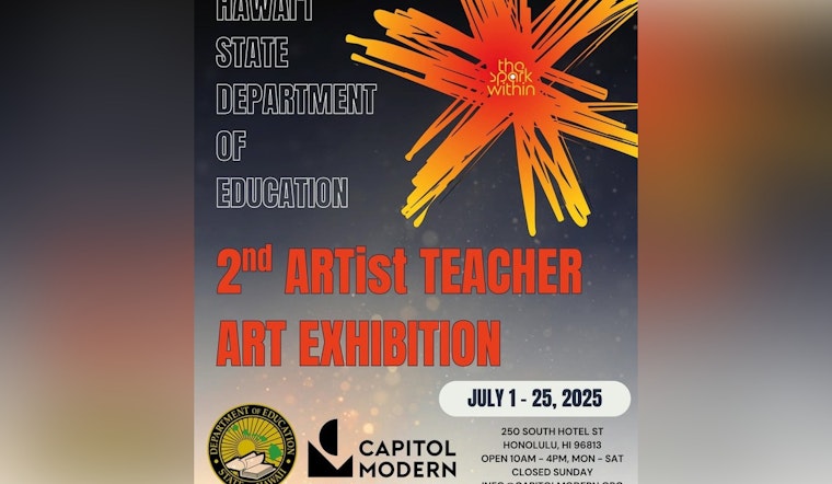 Hawaiʻi State Art Museum to Honor Public School Art Teachers with "The Spark Within" Exhibition