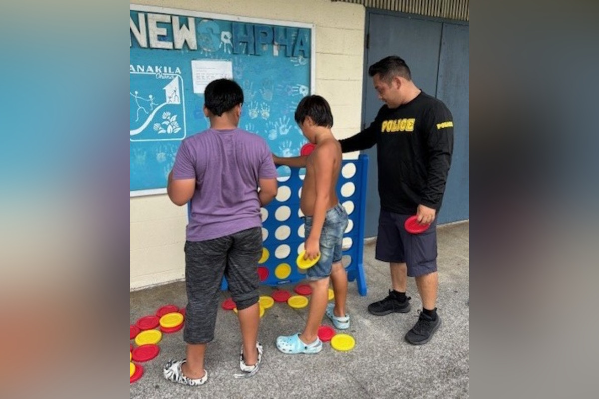 Hilo Community and Police Join Forces in Youth Outreach Event at