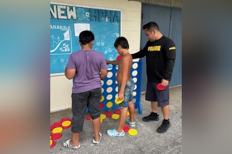 Hilo Community and Police Join Forces in Youth Outreach Event at Lanakila Housing Complex