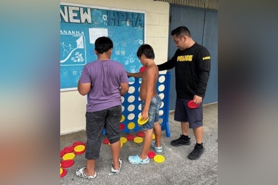 Hilo Community and Police Join Forces in Youth Outreach Event at Lanakila Housing Complex