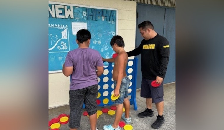 Hilo Community and Police Join Forces in Youth Outreach Event at Lanakila Housing Complex