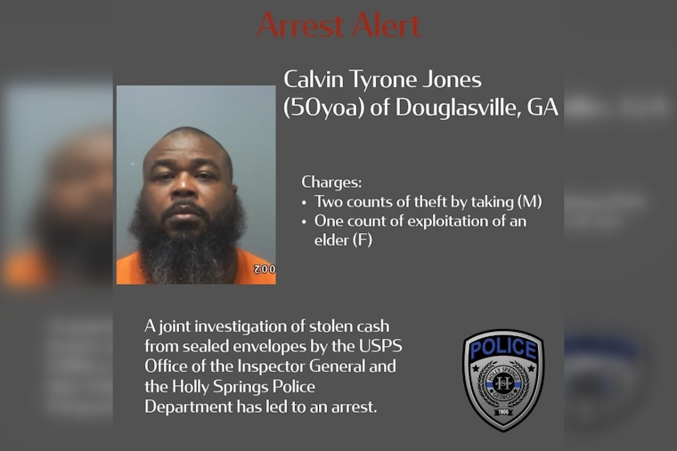 Holly Springs USPS Clerk Charged With Theft of Money, Gift Cards From Mail