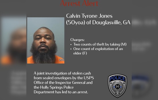 Holly Springs USPS Clerk Charged With Theft of Money, Gift Cards From Mail