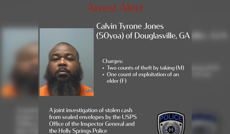 Holly Springs USPS Clerk Charged With Theft of Money, Gift Cards From Mail