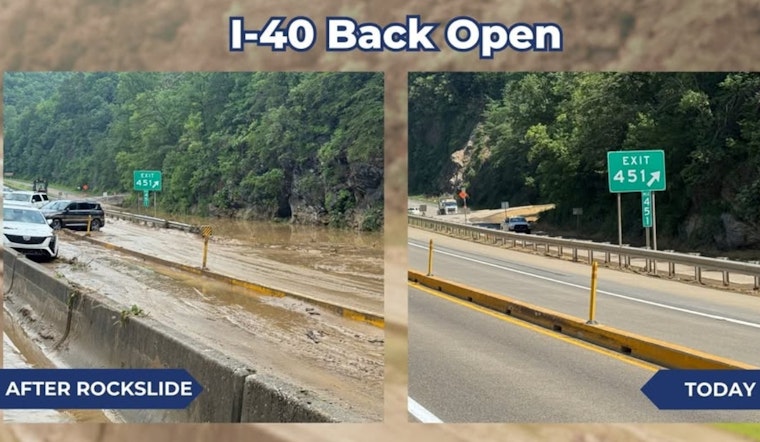 I-40 at Tennessee-North Carolina Border Reopens with Limited Capacity After Flood Cleanup Efforts