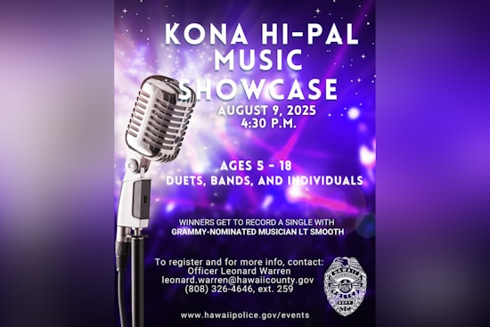Inaugural Kona HI-PAL Youth Music Showcase to Ignite Local Talent with Grammy-Nominee LT Smooth