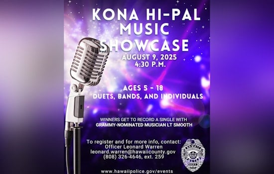 Inaugural Kona HI-PAL Youth Music Showcase to Ignite Local Talent with Grammy-Nominee LT Smooth