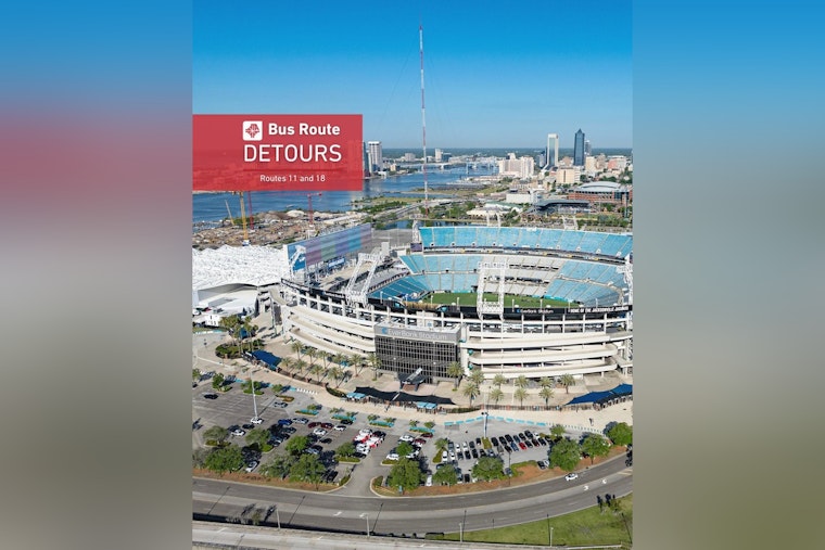 Jacksonville Commuters Alerted to Weekend Detours for Routes 11 and 18 Amid Events