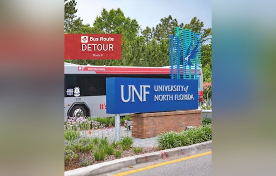 Jacksonville Commuters Should Expect Route 8 Detours Near UNF Campus from June 4 to 22